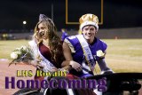 Homecoming Queen and King Chloe Chedester and Jack Foote moments after their coronation in Tiger Stadium.